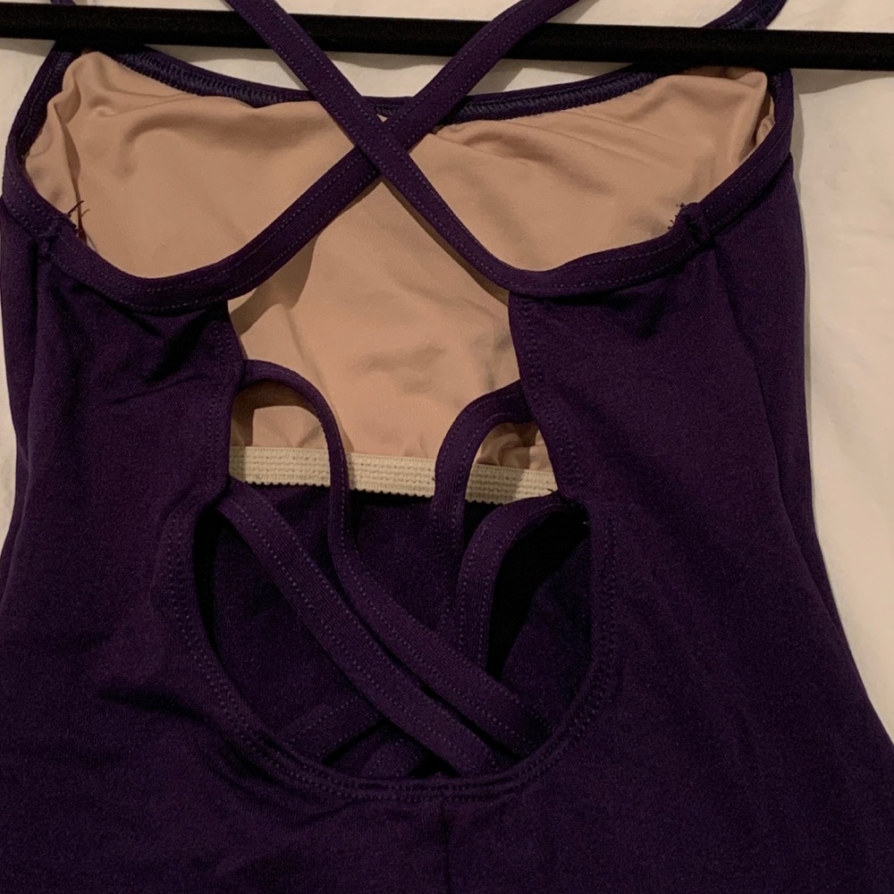 Motionwear Small Adult Cross Back Cami Leotard - Picture 5 of 6